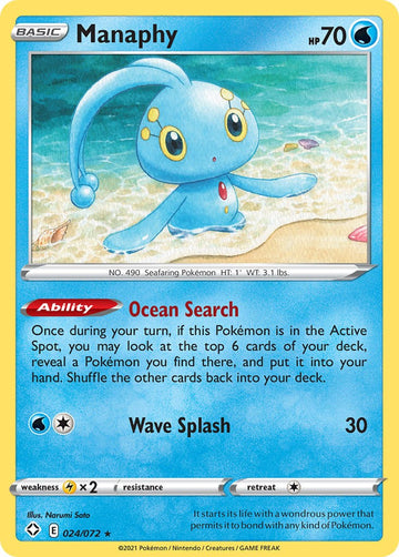 Manaphy [024/072] [Shining Fates] Reverse Holofoil