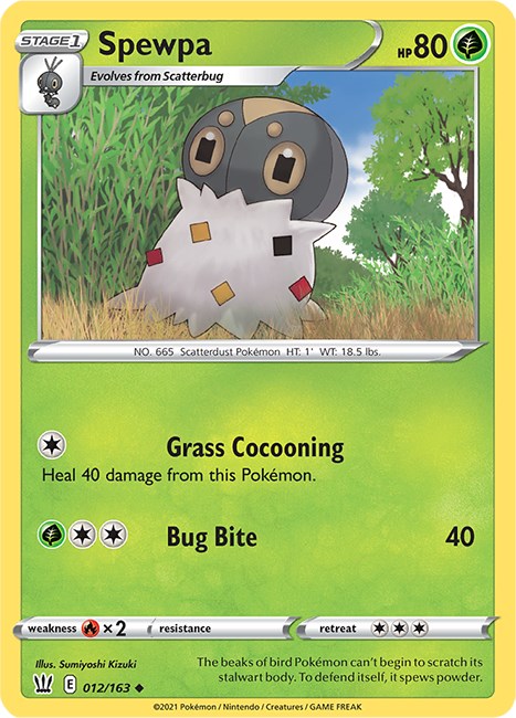 Spewpa [012/163] [Battle Styles] Reverse Holofoil