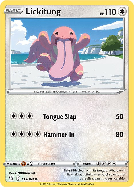 Lickitung [113/163] [Battle Styles] Reverse Holofoil