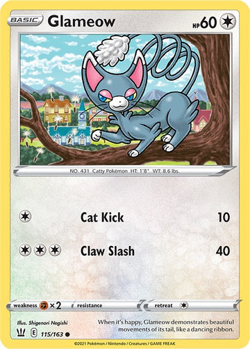 Glameow [115/163] [Battle Styles] Reverse Holofoil
