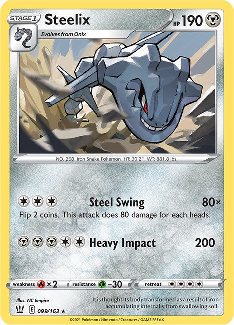 Steelix [099/163] [Battle Styles] Reverse Holofoil