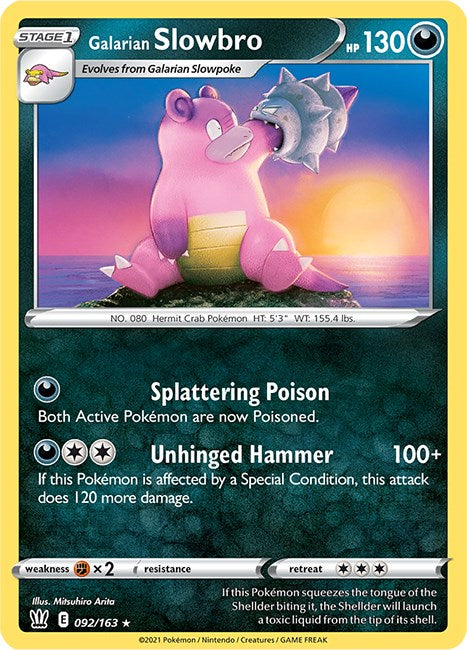 Galarian Slowbro [092/163] [Battle Styles] Reverse Holofoil