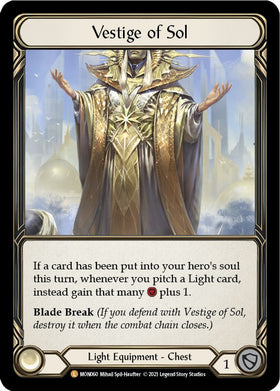 Vestige of Sol [MON060] [Monarch] Unlimited Edition Rainbow Foil