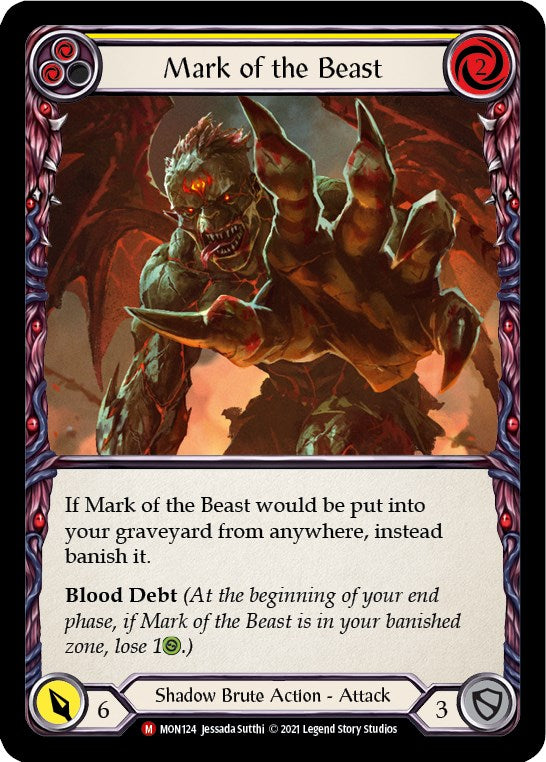 Mark of the Beast [MON124] [Monarch] 1st Edition Normal