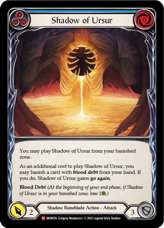 Shadow of Ursur (Rainbow Foil) [MON156-RF] 1st Edition Rainbow Foil