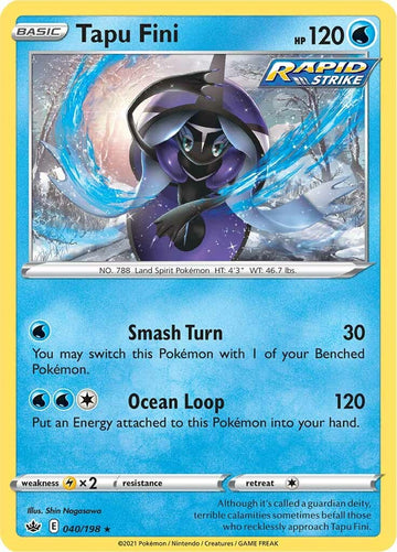 Tapu Fini [040/198] [Chilling Reign] Reverse Holofoil