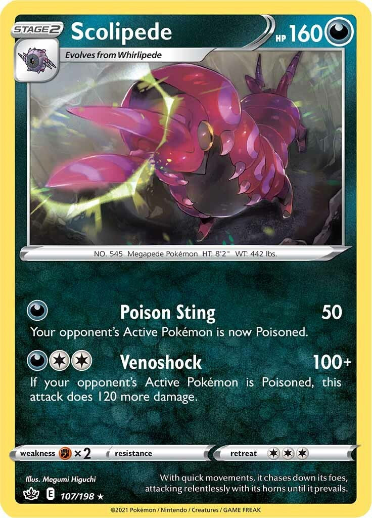 Scolipede [107/198] [Chilling Reign] Reverse Holofoil