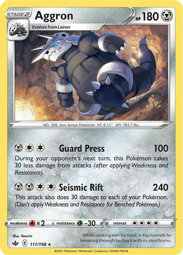 Aggron [111/198] [Chilling Reign] Reverse Holofoil