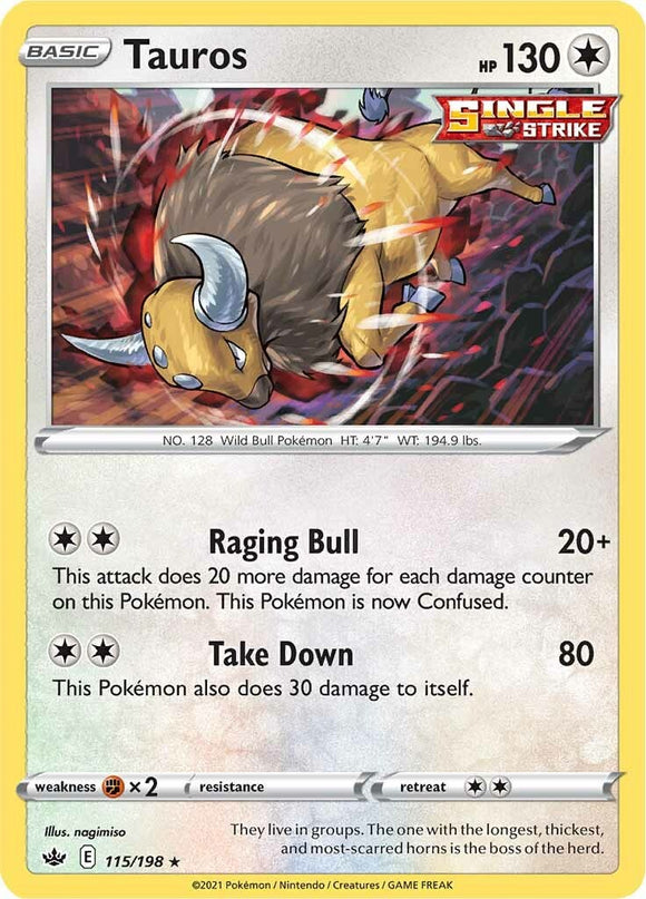 Tauros [115/198] [Chilling Reign] Reverse Holofoil