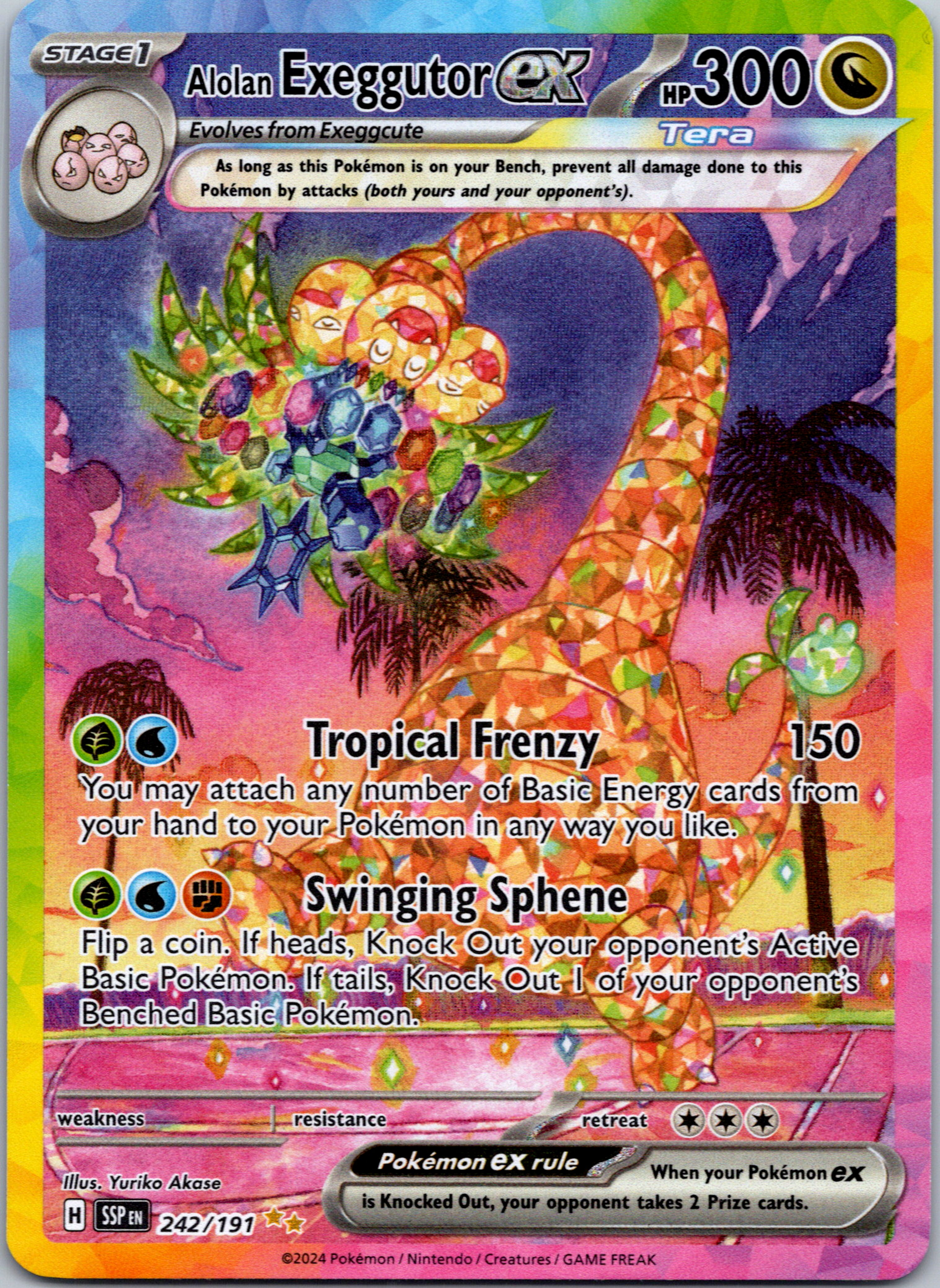 Alolan Exeggutor ex [242/191] - (Surging Sparks) Holofoil