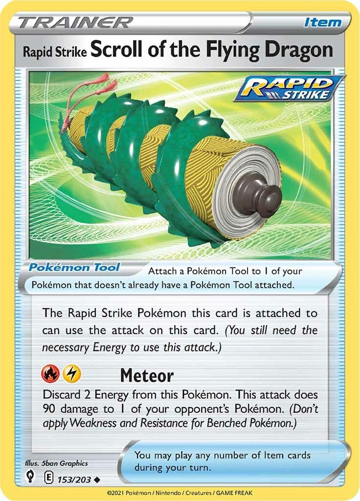 Rapid Strike Scroll of the Flying Dragon [153/203] [Evolving Skies] Reverse Holofoil