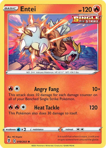 Entei [019/203] [Evolving Skies] Reverse Holofoil