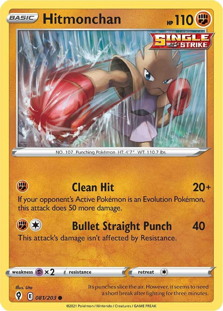 Hitmonchan [081/203] [Evolving Skies] Reverse Holofoil