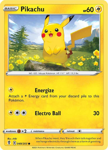 Pikachu [049/203] [Evolving Skies] Reverse Holofoil