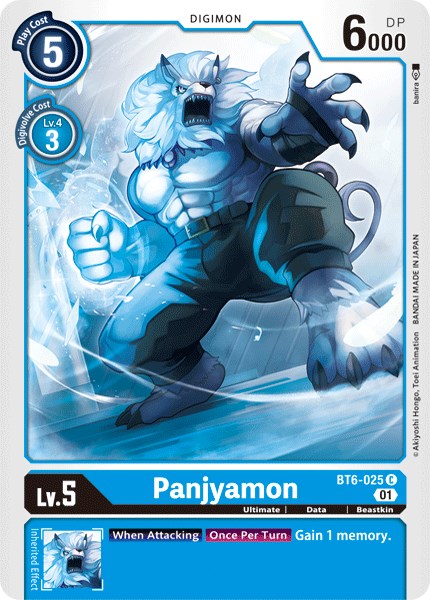 Panjyamon [BT6-025] [Double Diamond] Normal