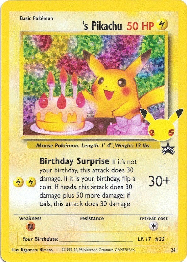 ______'s Pikachu [24/53] [Celebrations: Classic Collection] Holofoil
