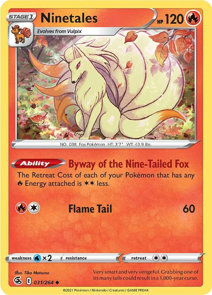 Ninetales (31) [031/264] [Fusion Strike] Reverse Holofoil
