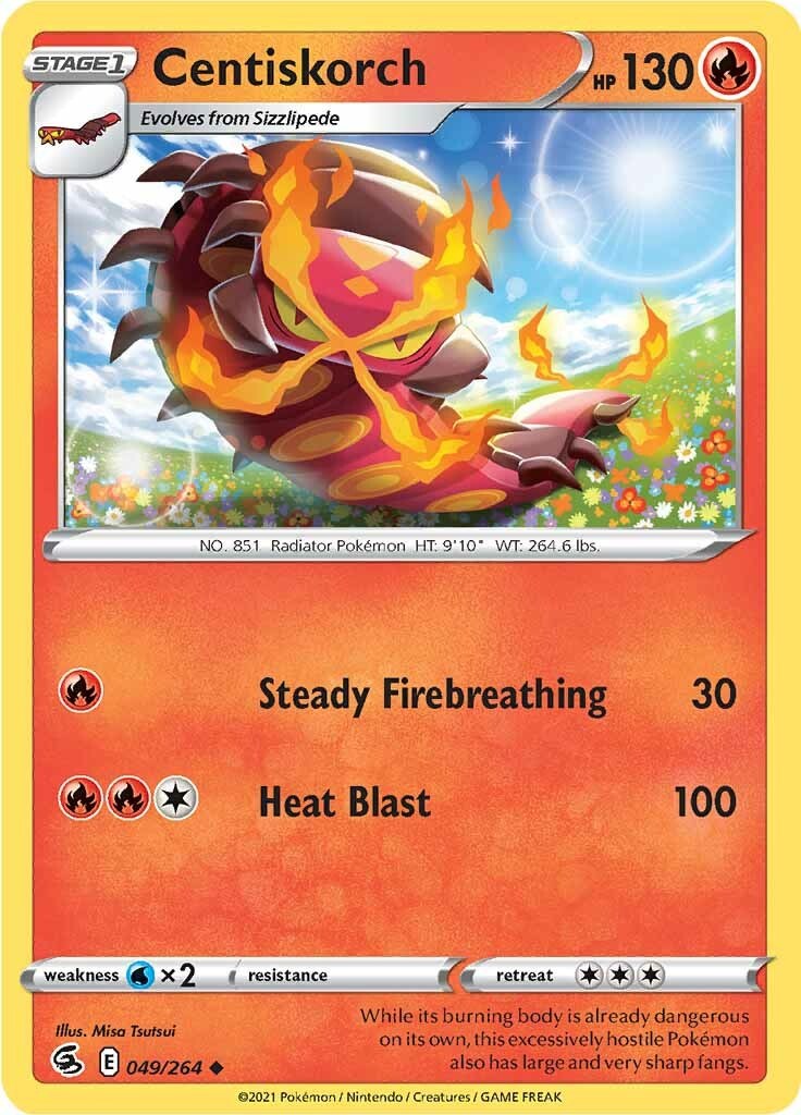 Centiskorch (49) [049/264] [Fusion Strike] Reverse Holofoil