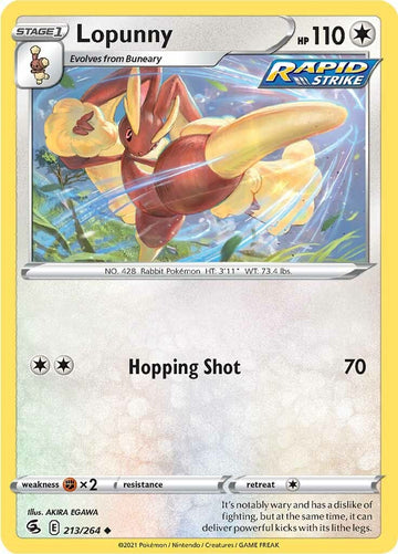 Lopunny [213/264] [Fusion Strike] Reverse Holofoil