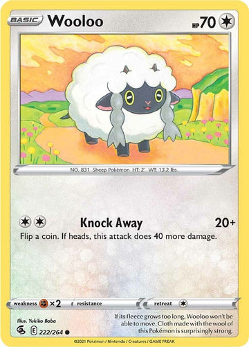 Wooloo (222) [222/264] [Fusion Strike] Reverse Holofoil