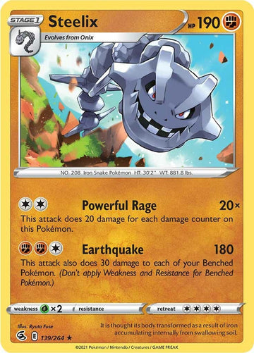 Steelix [139/264] [Fusion Strike] Reverse Holofoil