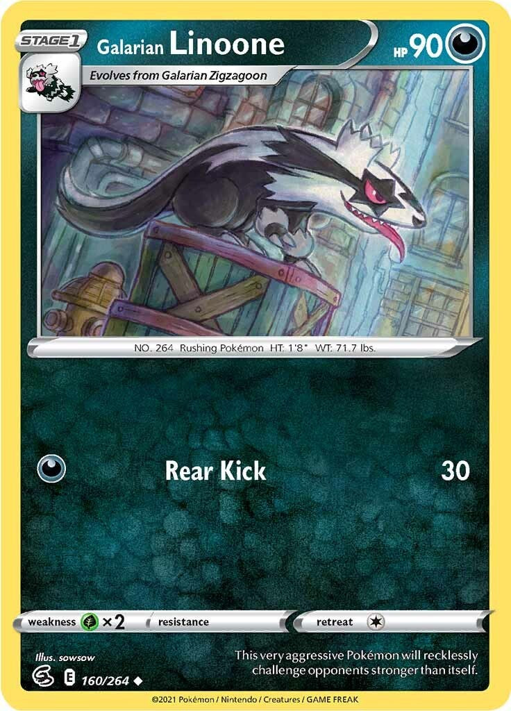 Galarian Linoone [160/264] [Fusion Strike] Reverse Holofoil