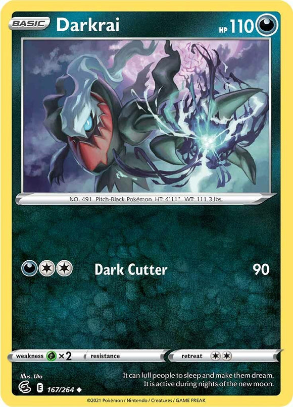 Darkrai [167/264] [Fusion Strike] Reverse Holofoil