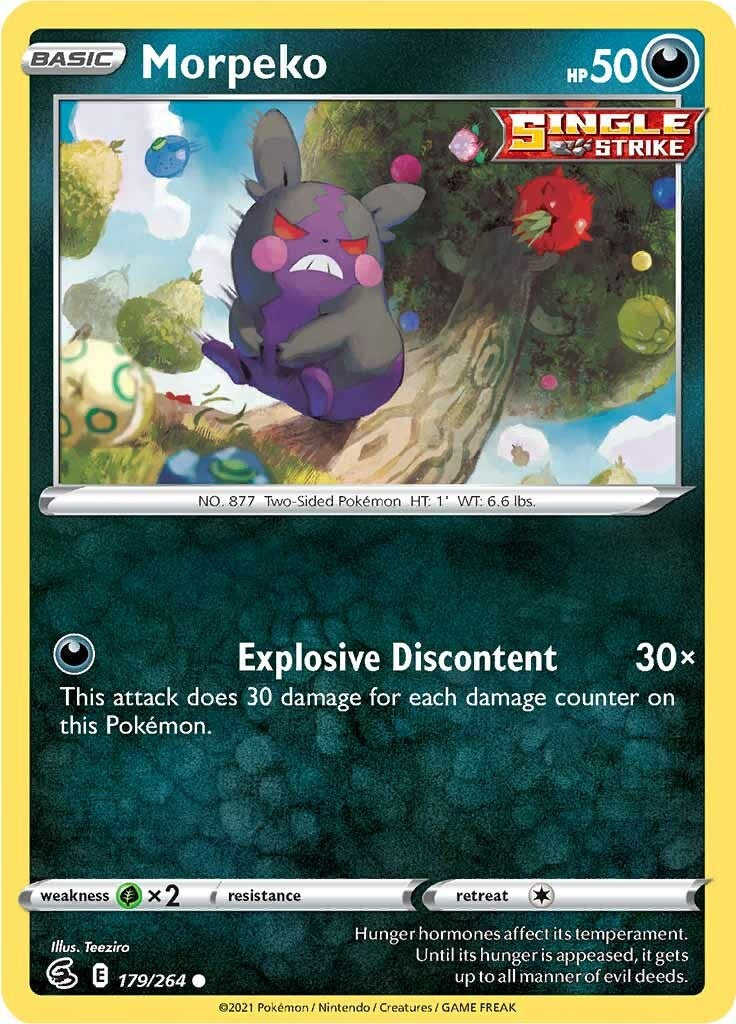 Morpeko (179) [179/264] [Fusion Strike] Reverse Holofoil