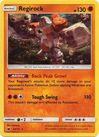 Regirock - 53/111 (Cosmos Holo) [53/111] [SM Promos] Holofoil
