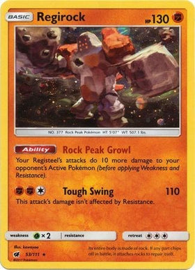 Regirock - 53/111 (Cosmos Holo) [53/111] [SM Promos] Holofoil