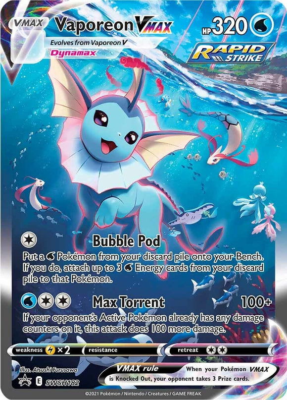 Vaporeon VMAX [SWSH182] [Sword & Shield Promo Cards] Holofoil