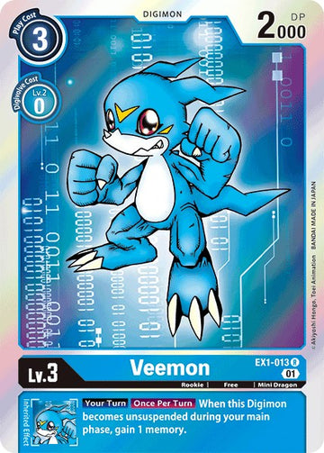 Veemon [EX1-013 R] [Classic Collection] Foil