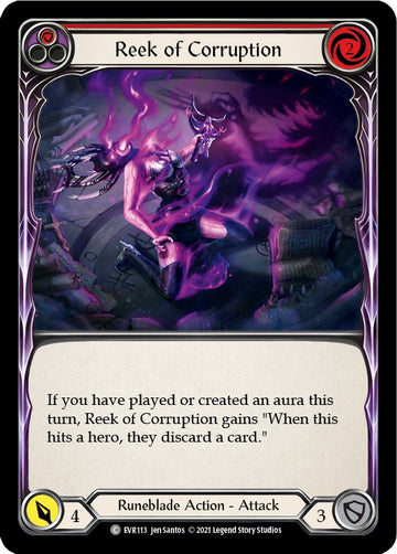 Reek of Corruption (Red) [EVR113] [Everfest] 1st Edition Rainbow Foil