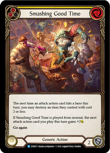 Smashing Good Time (Yellow) [EVR171] [Everfest] 1st Edition Rainbow Foil