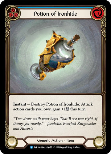 Potion of Ironhide [EVR186] [Everfest] 1st Edition Cold Foil