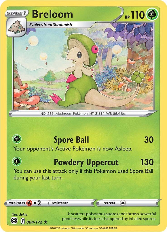 Breloom [004/172] [Brilliant Stars] Reverse Holofoil