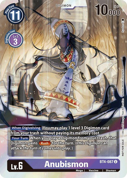 Anubismon (Event Pack 2) [BT4-087 U] [Great Legend] Foil