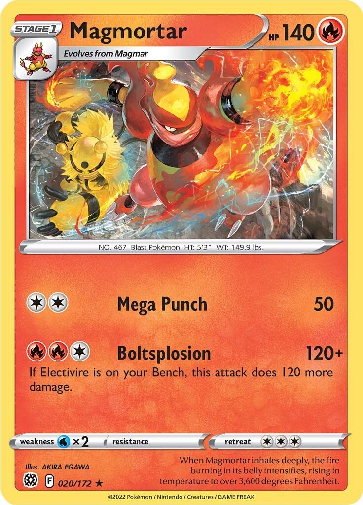 Magmortar [020/172] [Brilliant Stars] Reverse Holofoil
