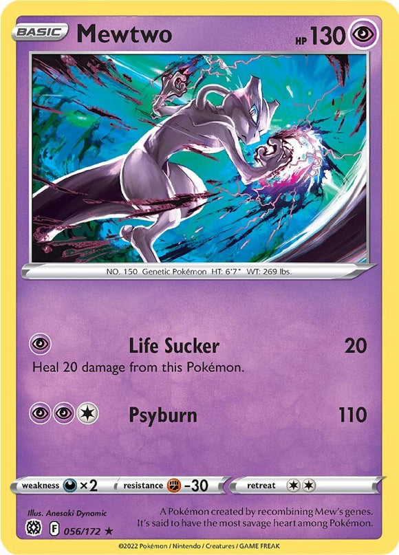 Mewtwo [056/172] [Brilliant Stars] Reverse Holofoil