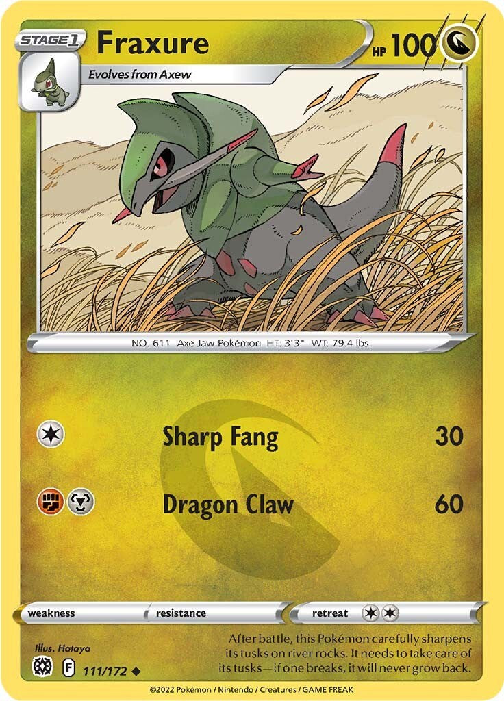 Fraxure [111/172] [Brilliant Stars] Reverse Holofoil