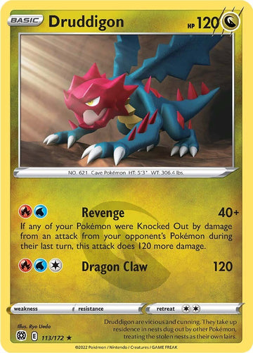 Druddigon [113/172] [Brilliant Stars] Reverse Holofoil