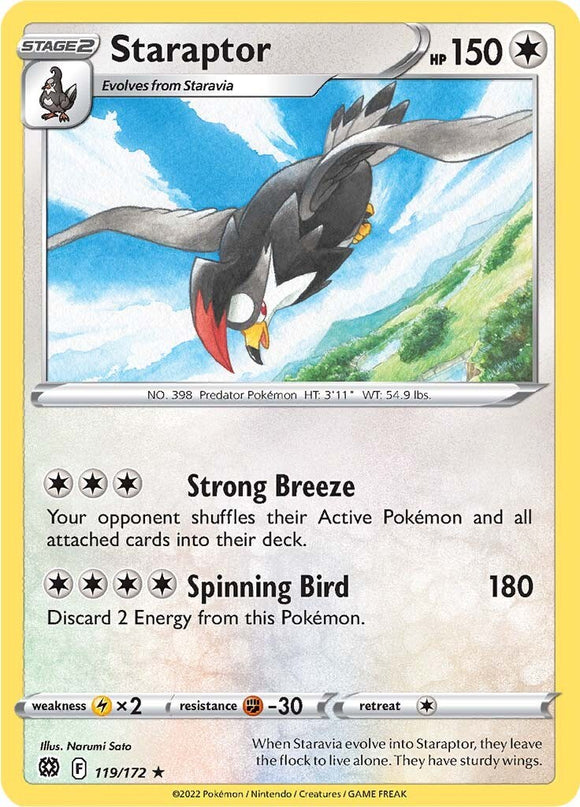 Staraptor [119/172] [Brilliant Stars] Reverse Holofoil