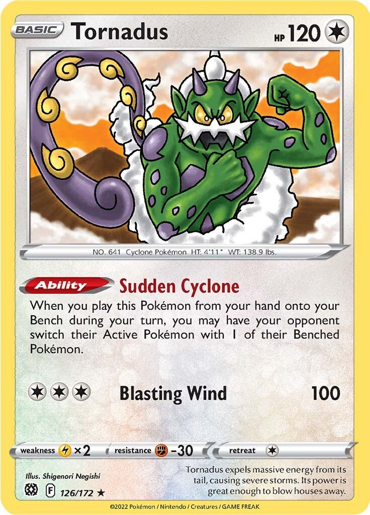 Tornadus [126/172] [Brilliant Stars] Reverse Holofoil