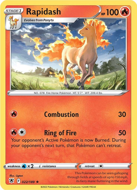 Rapidash [022/189] [Astral Radiance] Reverse Holofoil