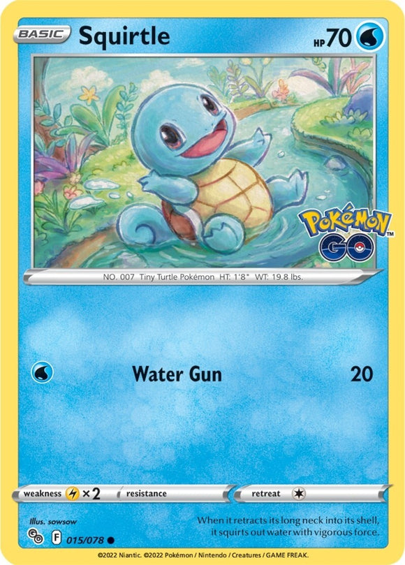 Squirtle [015/078] [Pokemon GO] Reverse Holofoil