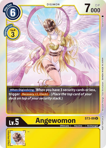 Angewomon (Official Tournament Pack Vol. 6) [ST3-09 U] [Starter Deck 03: Heaven's Yellow] Foil