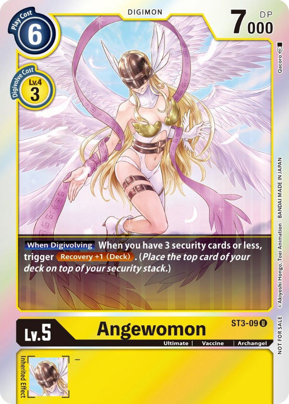 Angewomon (Official Tournament Pack Vol. 6) [ST3-09 U] [Starter Deck 03: Heaven's Yellow] Foil