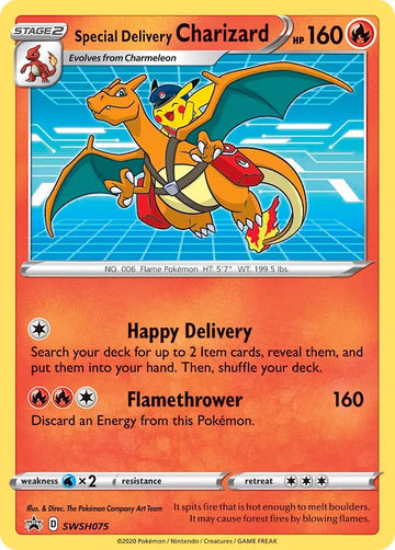 Special Delivery Charizard [SWSH075] [Sword & Shield Promo Cards] Holofoil