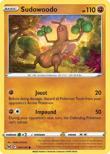Sudowoodo [094/196] [Lost Origin] Reverse Holofoil