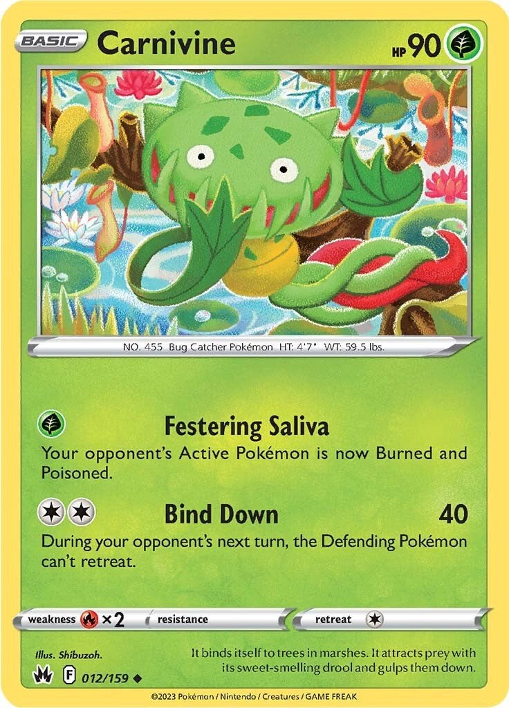 Carnivine [012/159] [Crown Zenith] Reverse Holofoil